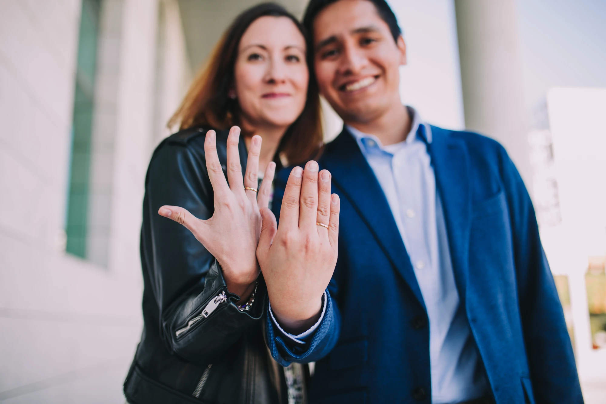 Foto de casados con anillo